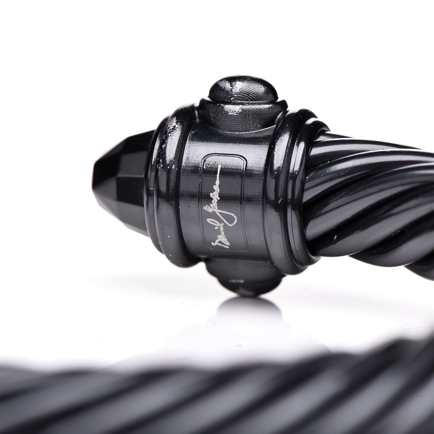 David Yurman Aluminum 10mm Renaissance Cable Bracelet Black 5 of 5