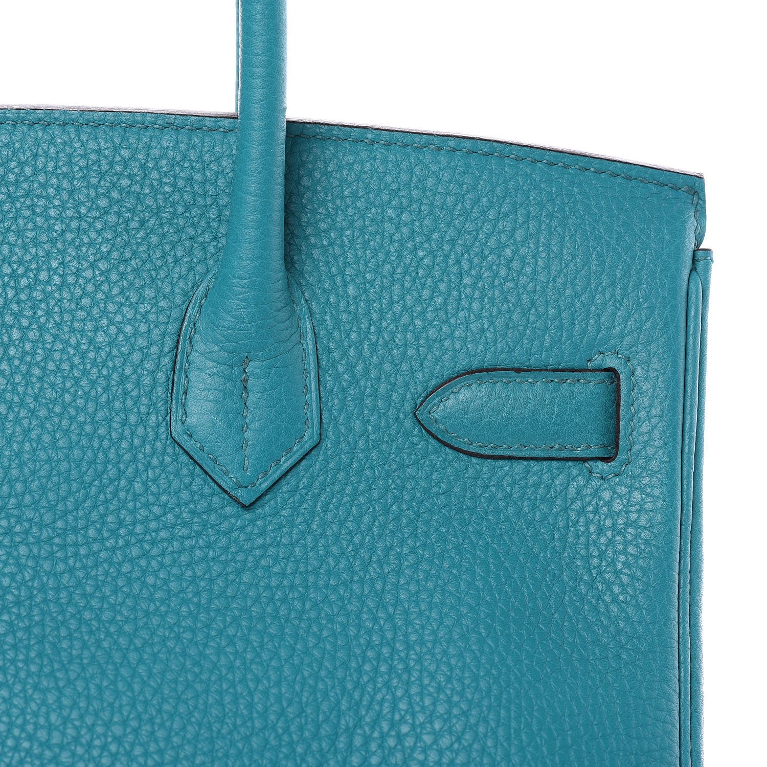 Hermes Taurillon Clemence Birkin 30 Bleu Paon 27 of 31