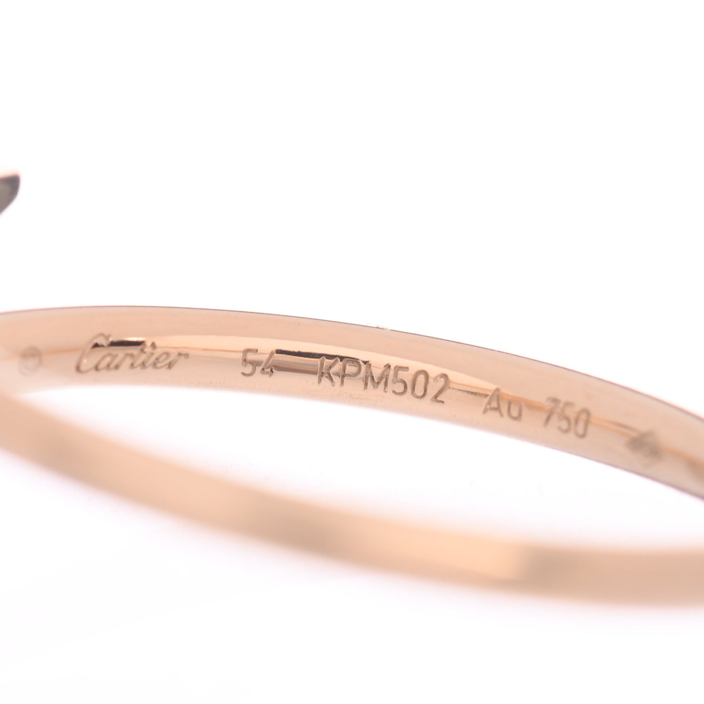 18K Yellow Gold Small Juste Un Clou Ring 54 6.75