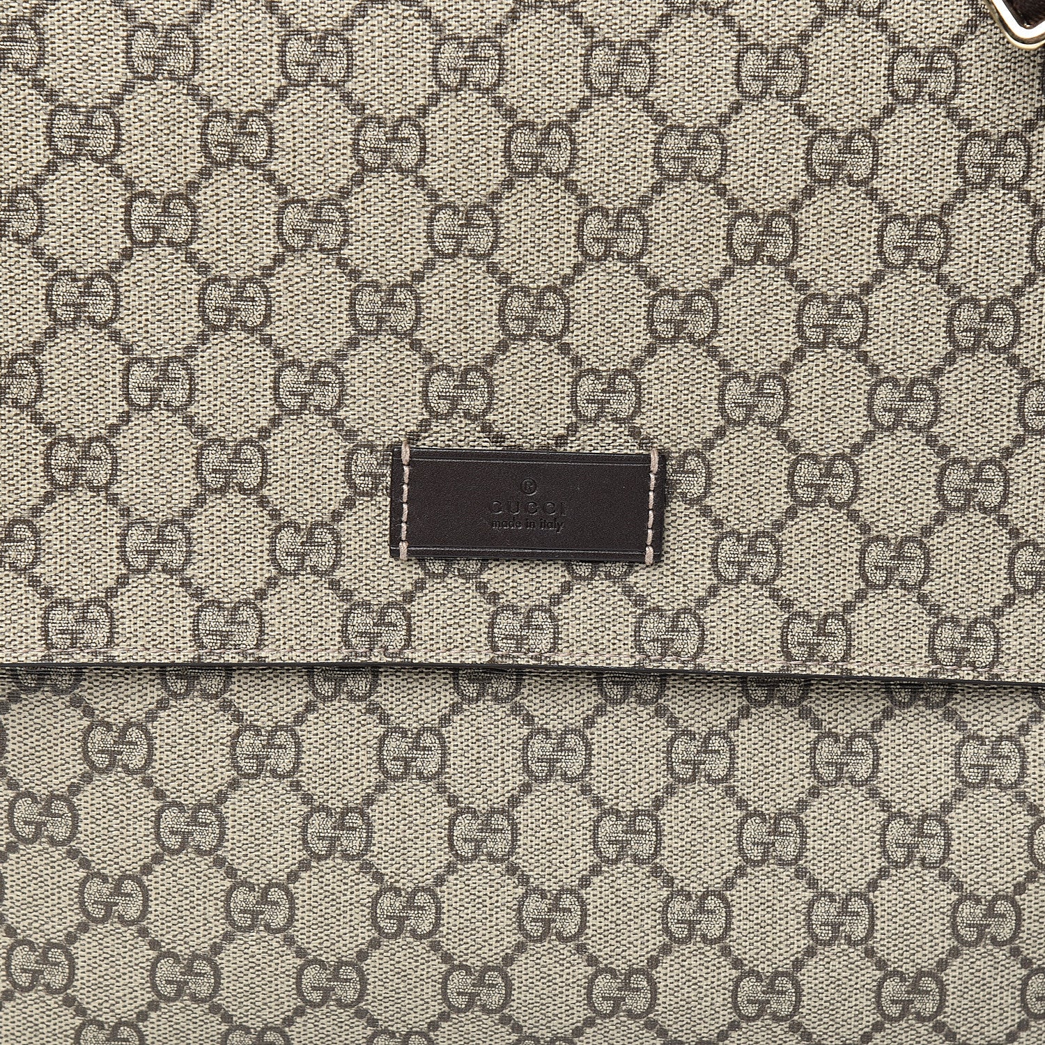 Gucci GG Plus Monogram Messenger Diaper Bag Dark Brown 10 of 10