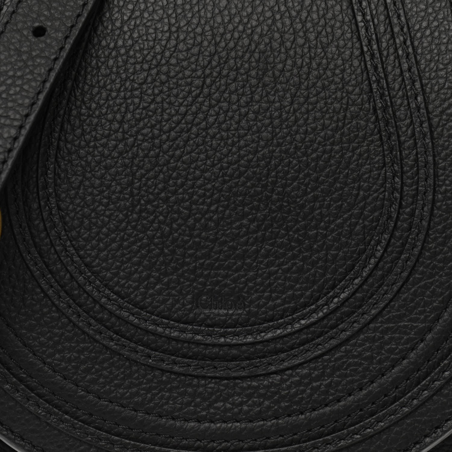 Chloe Calfskin Mini Marcie Round Crossbody Bag Black 6 of 8