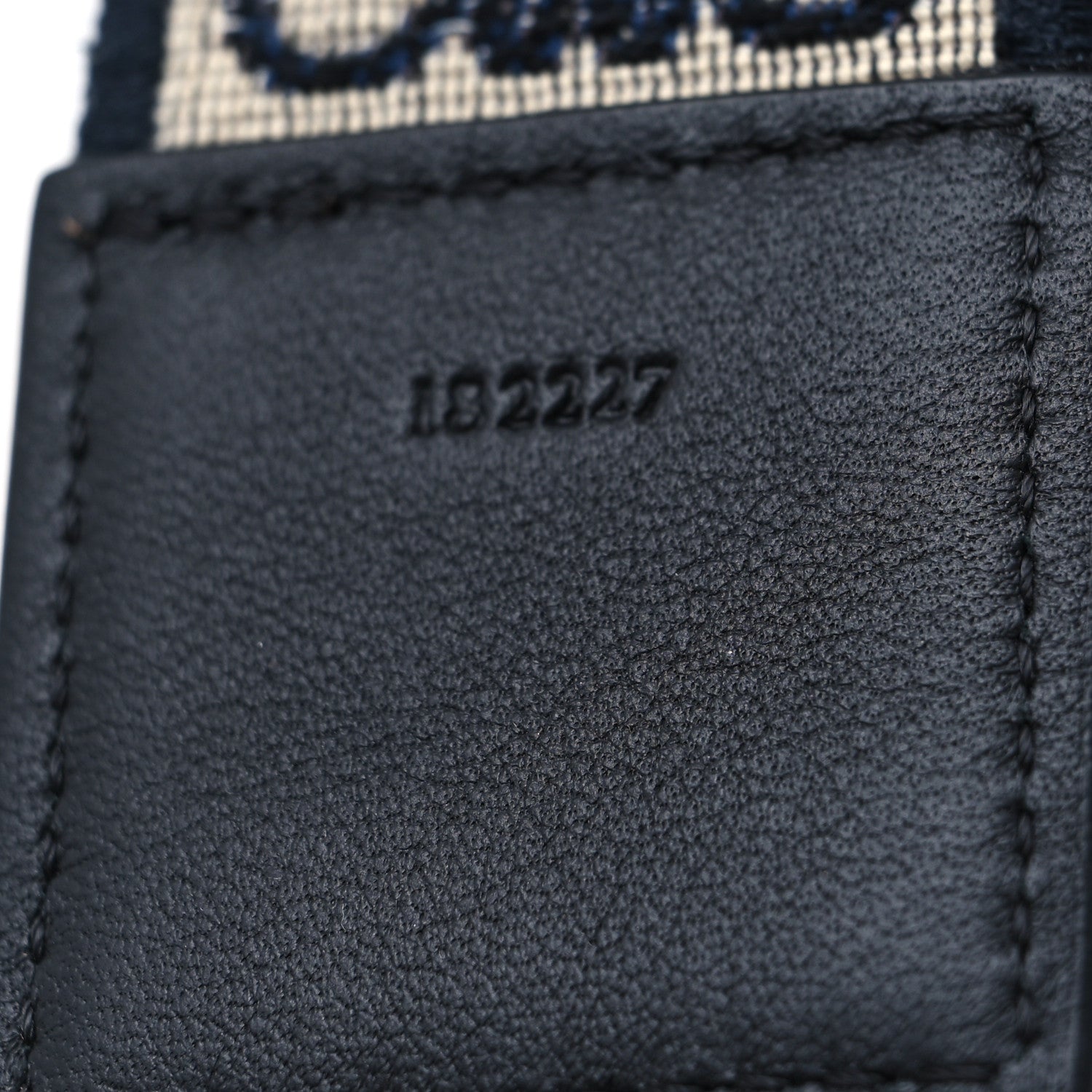 Loewe Calfskin Jacquard Anagram Strap Navy 4 of 4