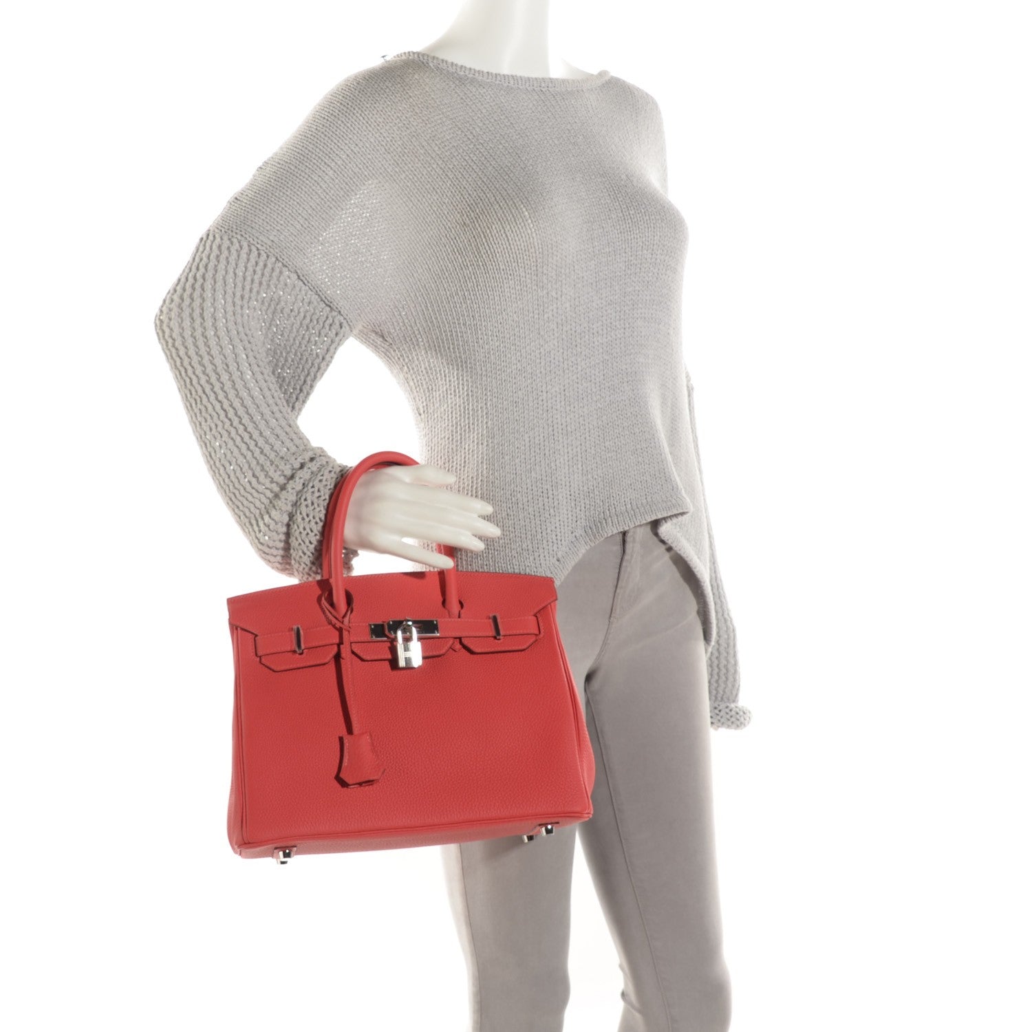 Hermes Togo Birkin 30 Rouge Pivoine 2 of 21
