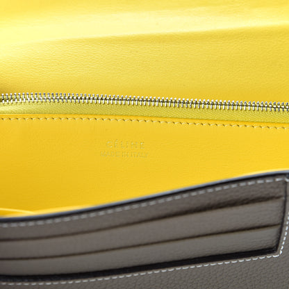 Celine Drummed Calfskin Large Multifunction Flap Wallet Souris 7 of 10