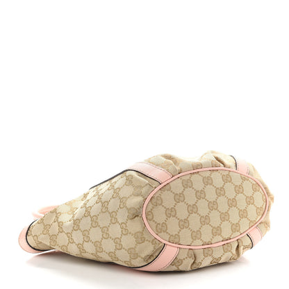 Gucci Monogram Small Gold D Ring Tote Pink 7 of 28