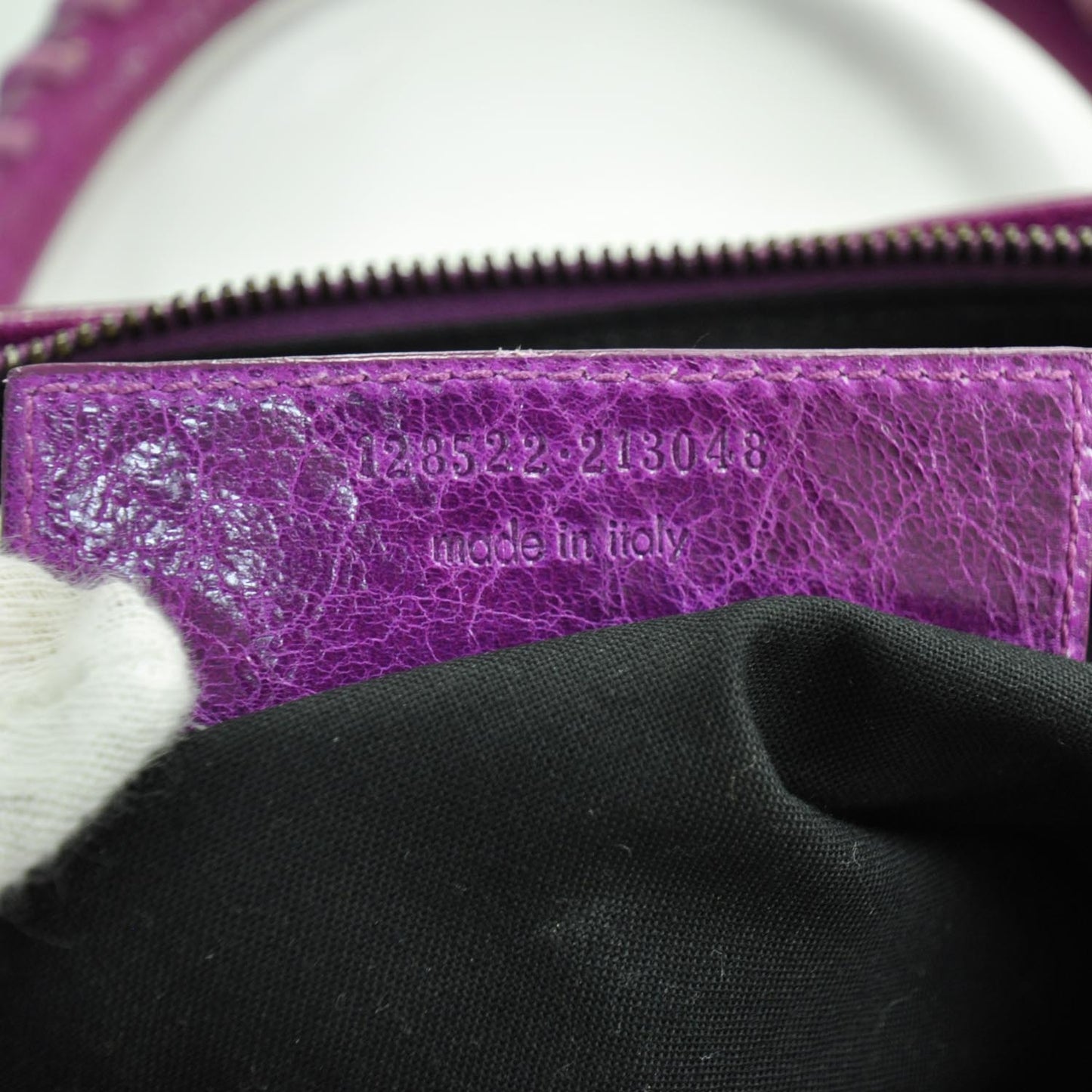Chevre Classic Hardware Purse Magenta
