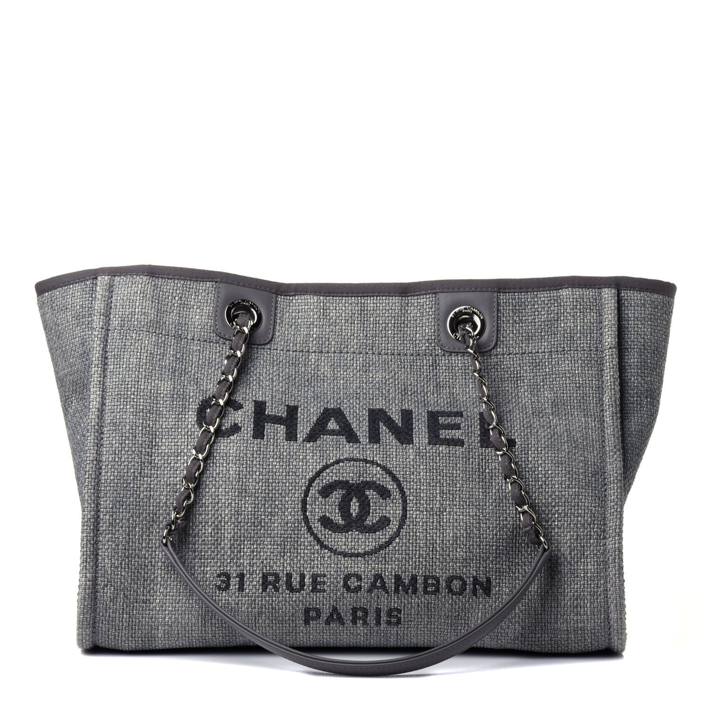 Canvas Small Deauville Tote Grey