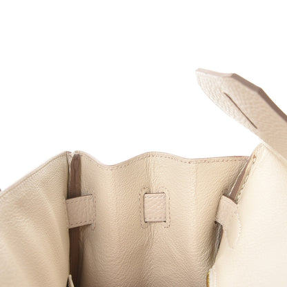 Hermes Taurillon Clemence Birkin 30 Craie 13 of 38