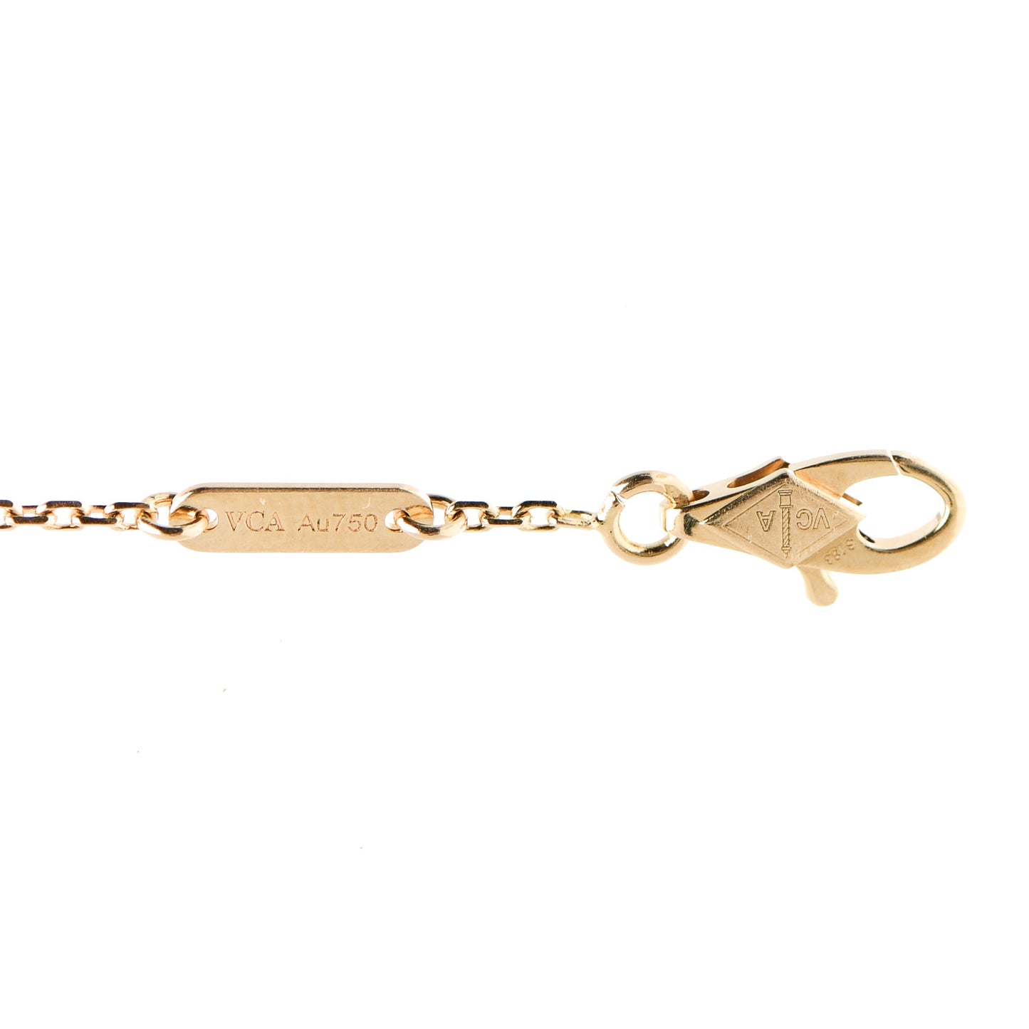 18K Yellow Gold Mother of Pearl Sweet Alhambra Bracelet