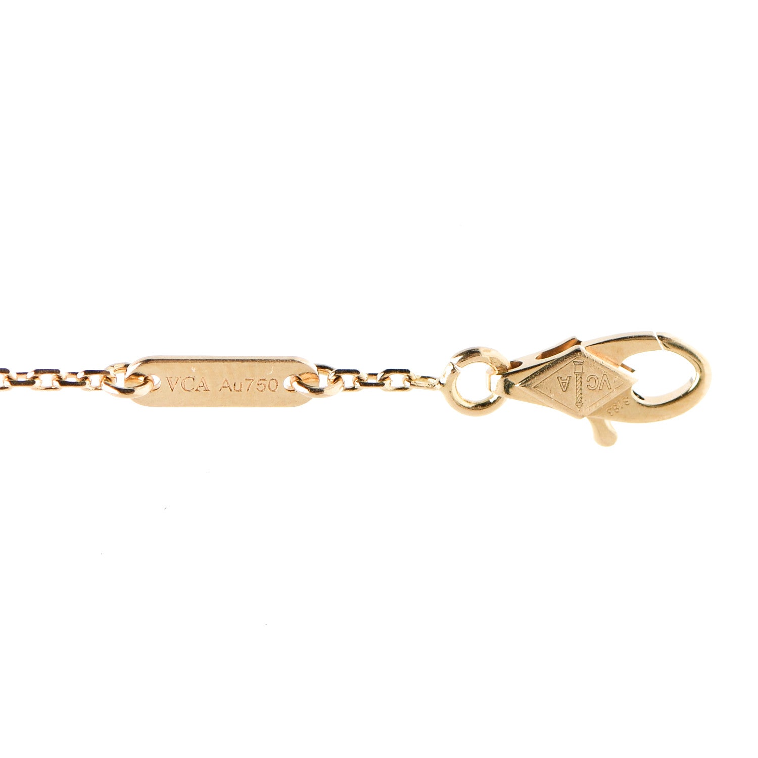 Van Cleef & Arpels 18K Yellow Gold Mother of Pearl Sweet Alhambra Bracelet 3 of 4