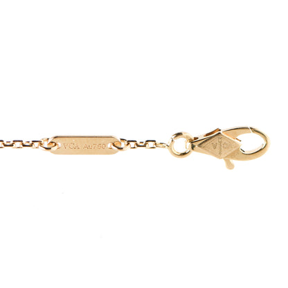 Van Cleef & Arpels 18K Yellow Gold Mother of Pearl Sweet Alhambra Bracelet 3 of 4