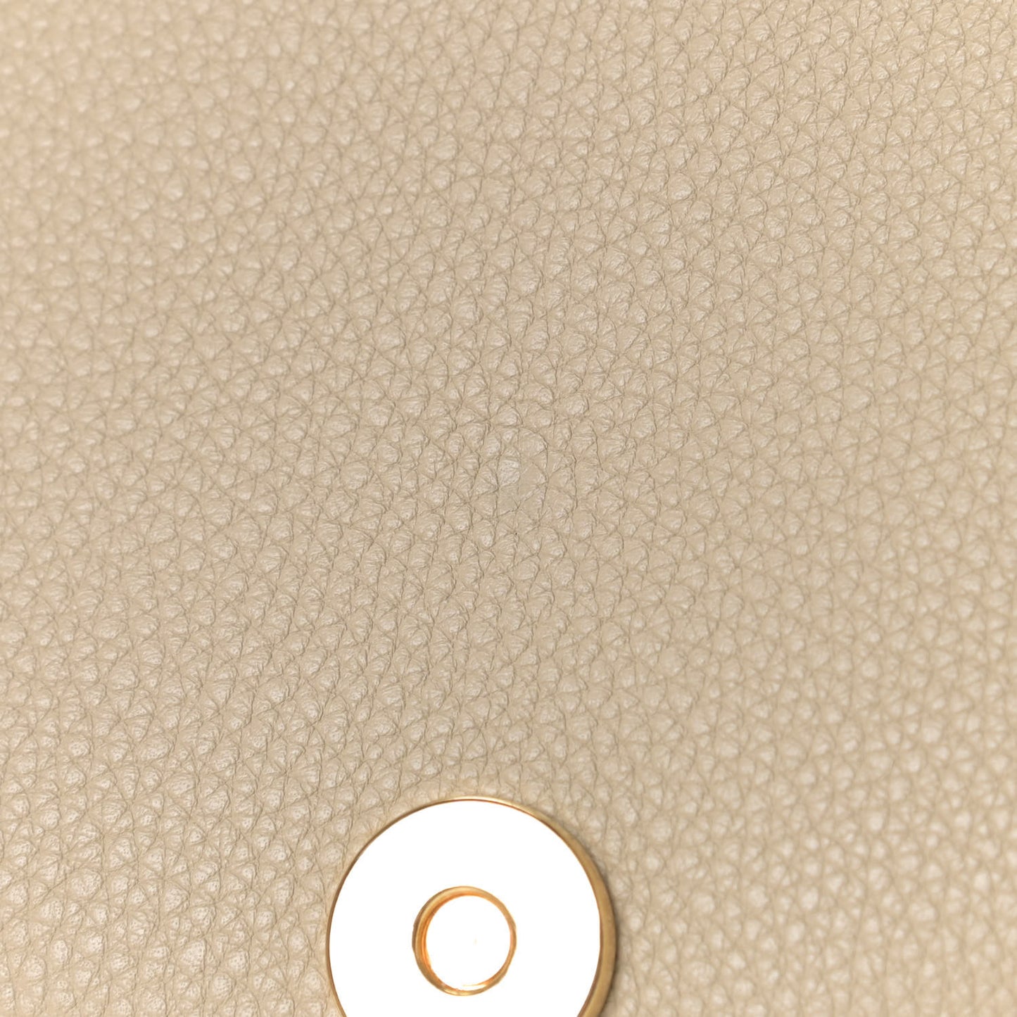 Grained Calfskin Large Bobby Flap Beige