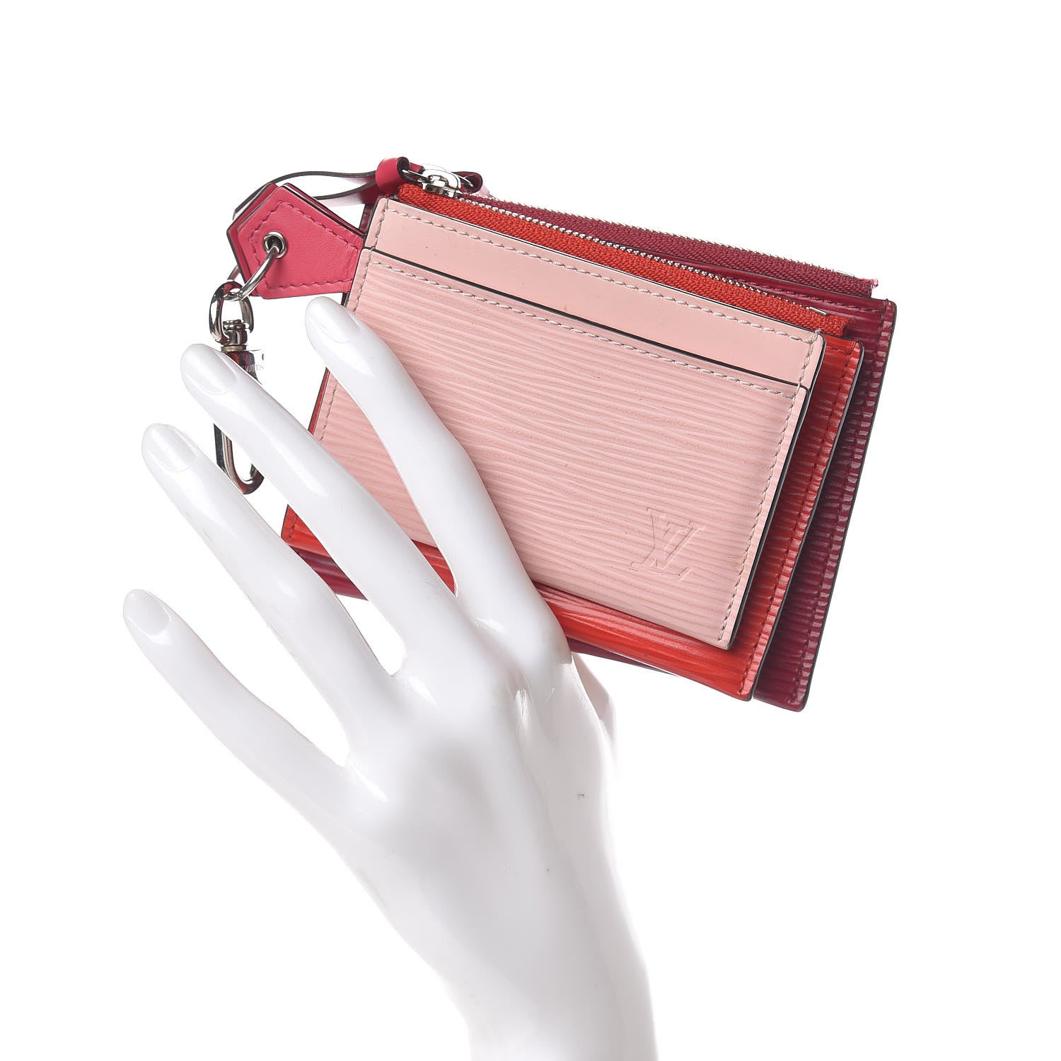 Louis Vuitton Epi Trio Card Case Wallet Rose Ballerine Rouge Fuchsia 2 of 11