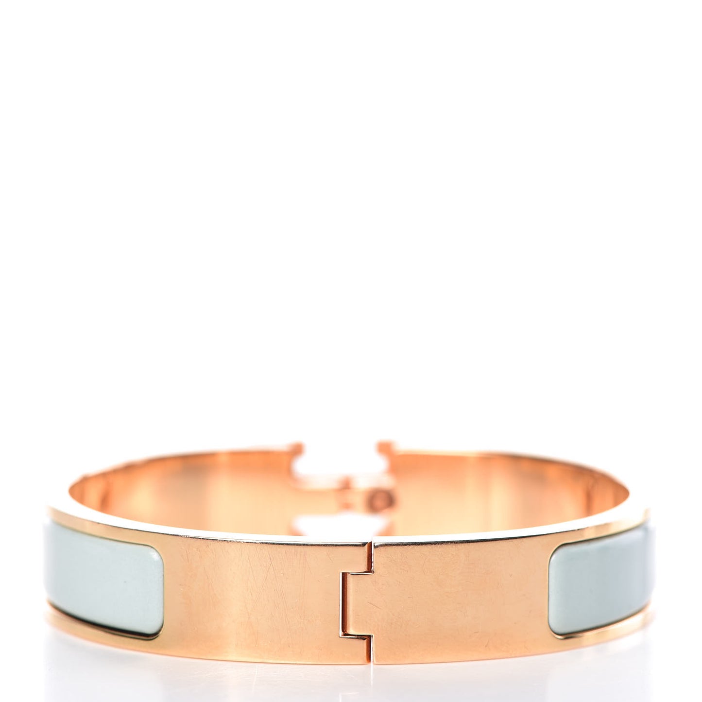 Enamel Narrow Clic Clac H Bracelet PM Bleu Glacier