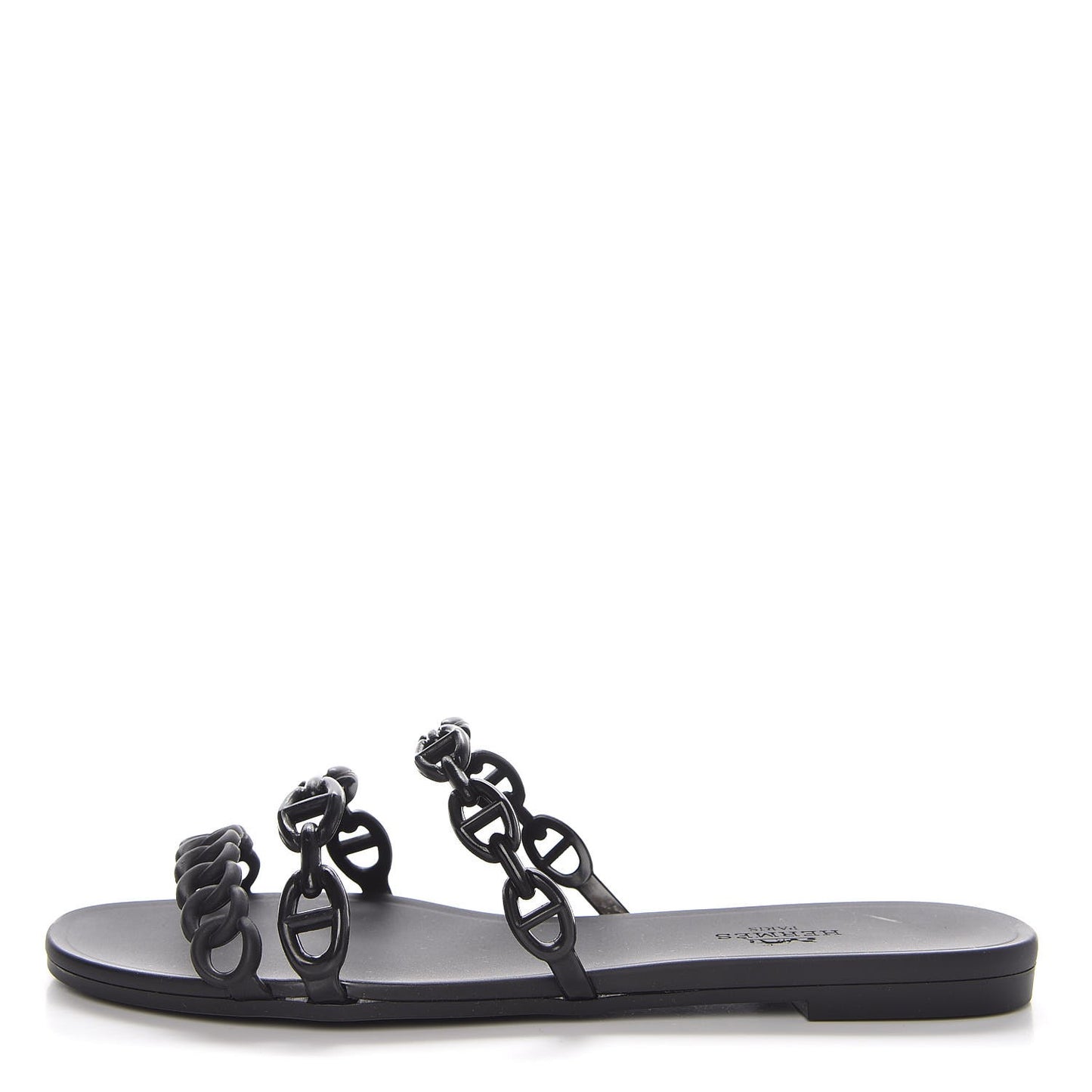 Rubber Chaine d'Ancre Rivage Sandals 36 Black