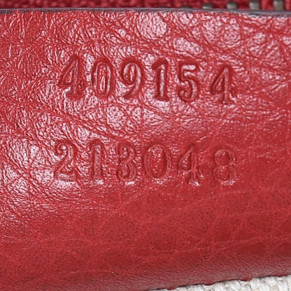 Gucci Cellarius Calfskin Feline GG Marmont Flap Shoulder Bag Vulcanic Red 9 of 14