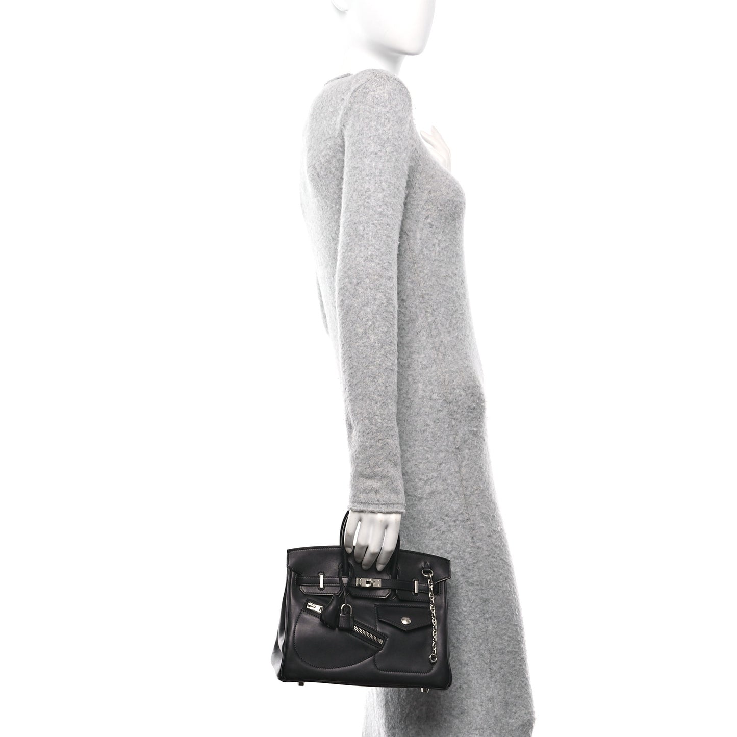 Veau Volupto Rock Birkin 25 Black