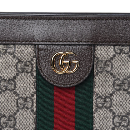 Gucci GG Supreme Monogram Web Small Ophidia Chain Shoulder Bag Brown 11 of 12