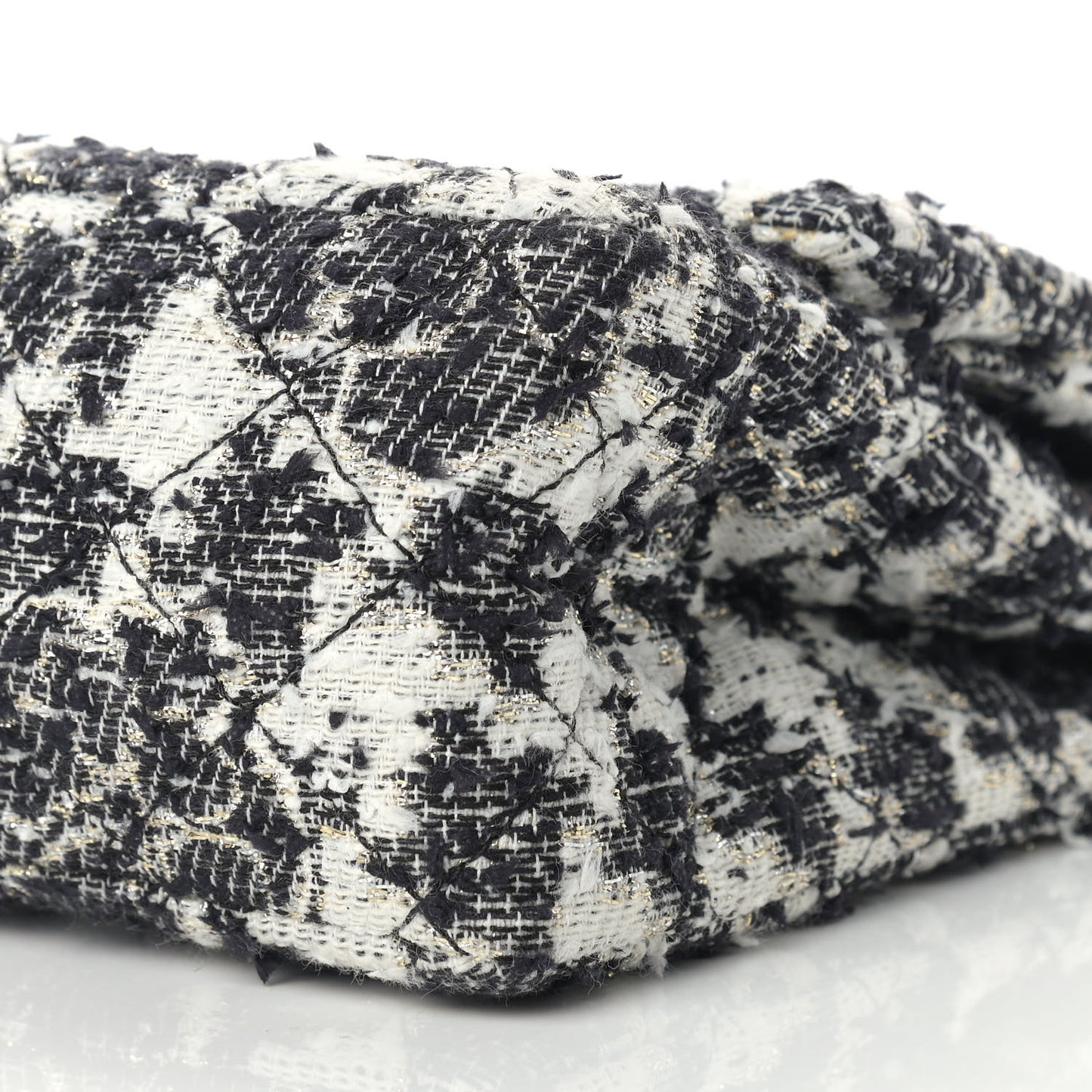Tweed Camellia Quilted 2.55 Reissue 226 Flap Ecru