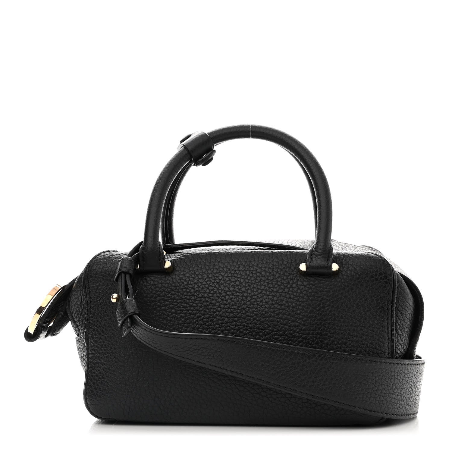 Delvaux Grained Calfskin Mini Cool Box Satchel Black 1 of 10