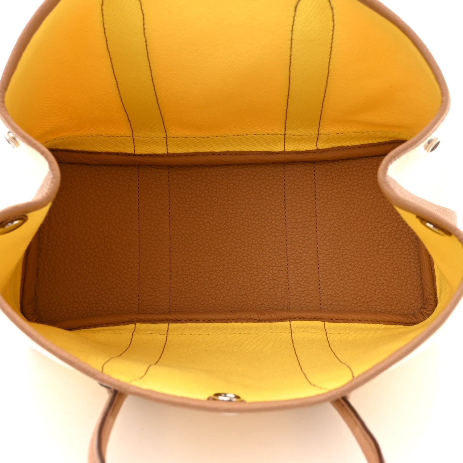 Hermes Twill H Negonda Garden Party 30 TPM Ecru Jaune De Naples