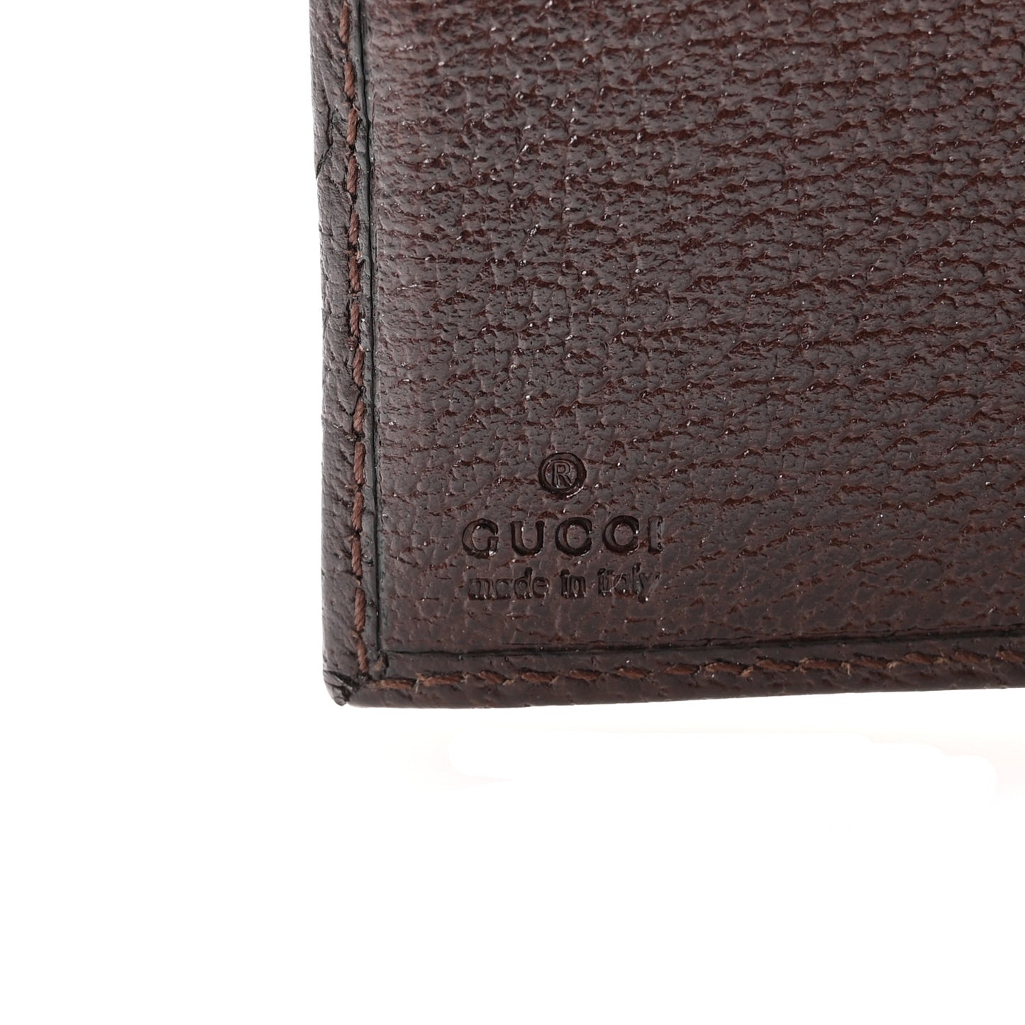 GG Plus Monogram Web Bi-Fold Wallet Dark Brown