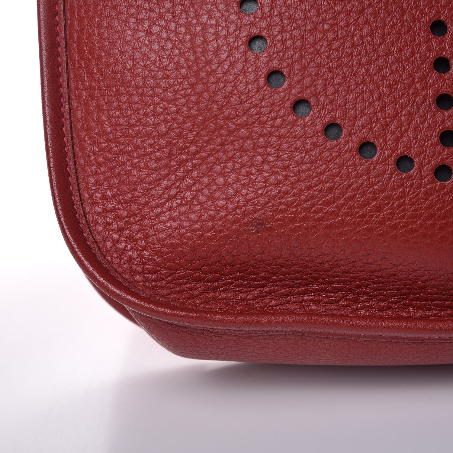Hermes Taurillon Clemence Evelyne II PM Rouge Garance 8 of 9
