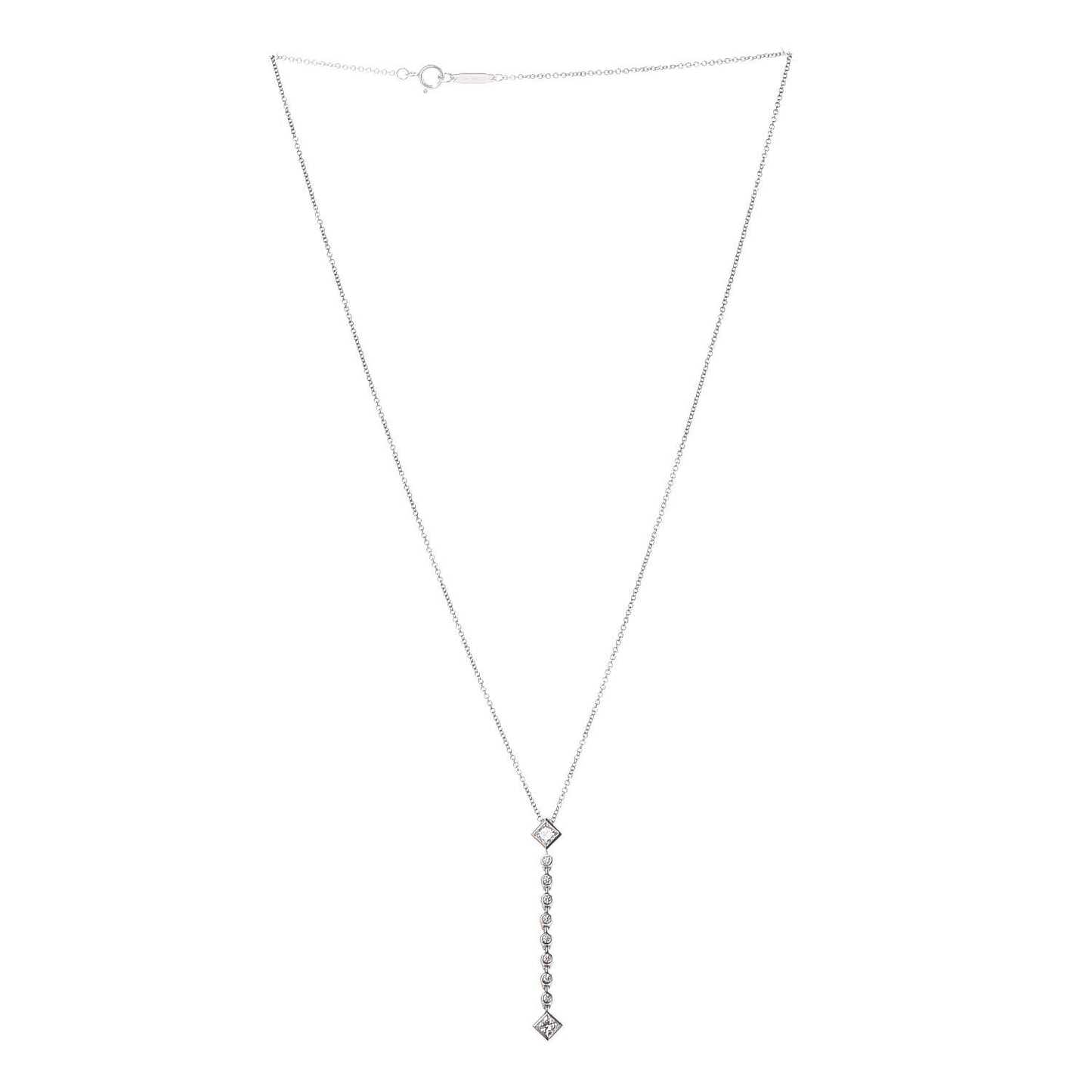 Platinum Diamond Grace Pendant Necklace