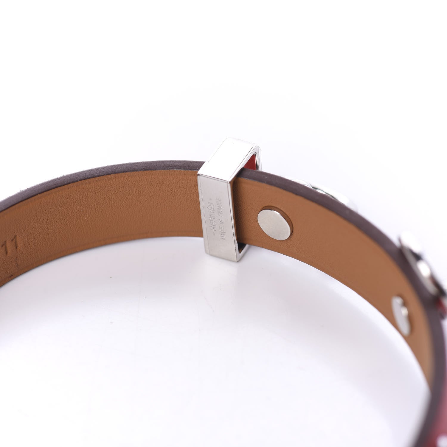 Hermes Swift Mini Dog Rings Bracelet T2 Rouge Tomate 6 of 6