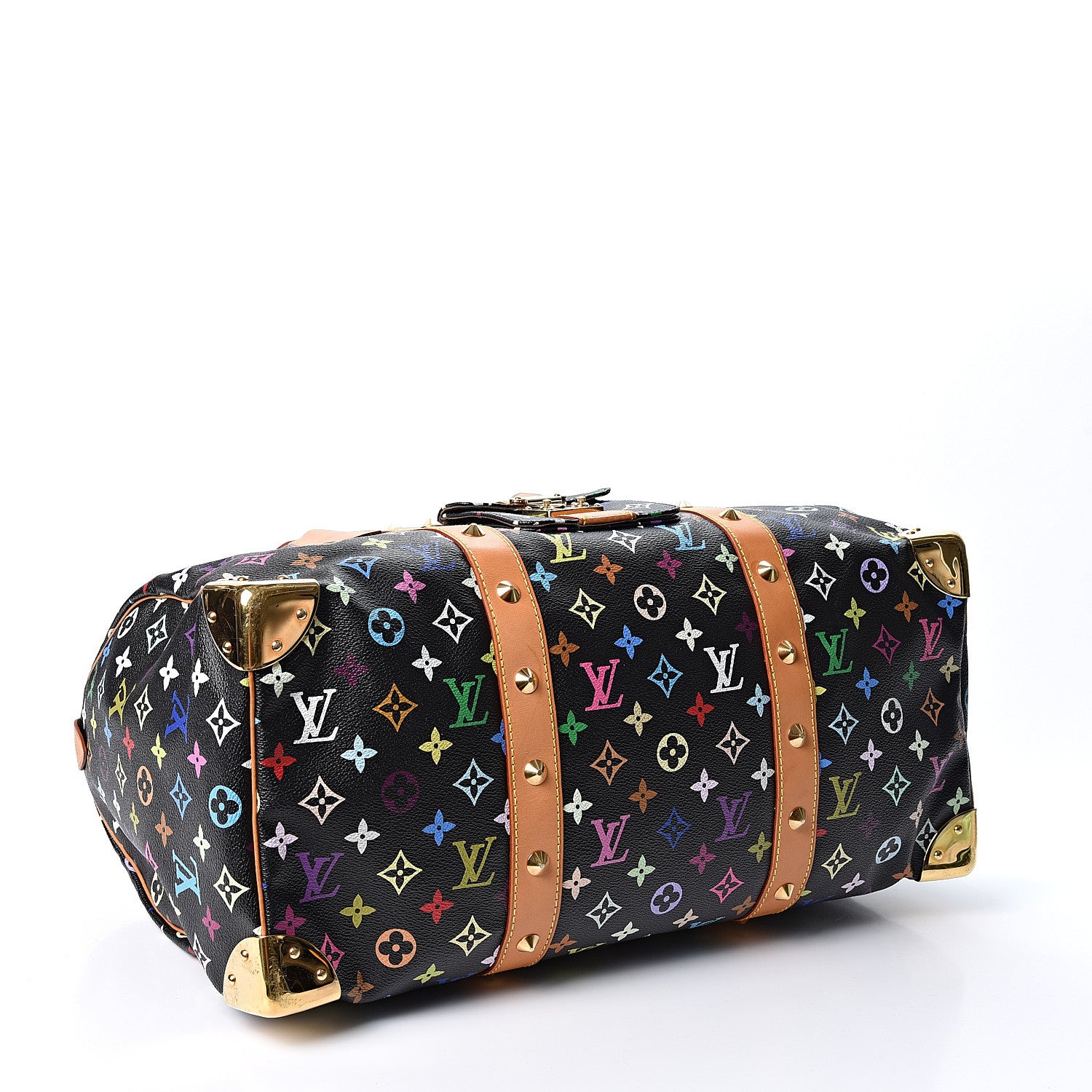 Louis Vuitton Monogram Multicolor Keepall 45 Black 3 of 8