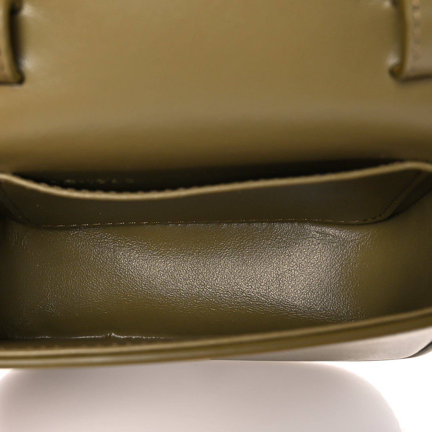 Celine Shiny Calfskin Mini Triomphe Olive 5 of 14
