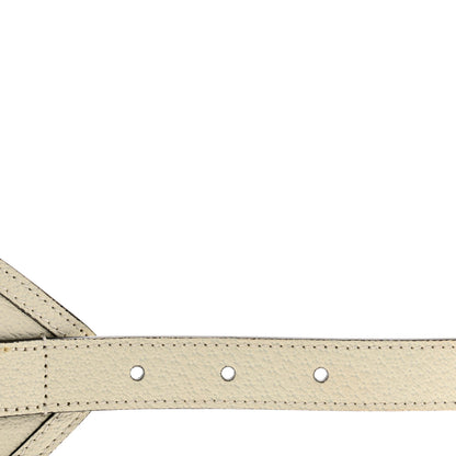 Gucci Calfskin GG Marmont Wide Belt 80 32 White 4 of 7