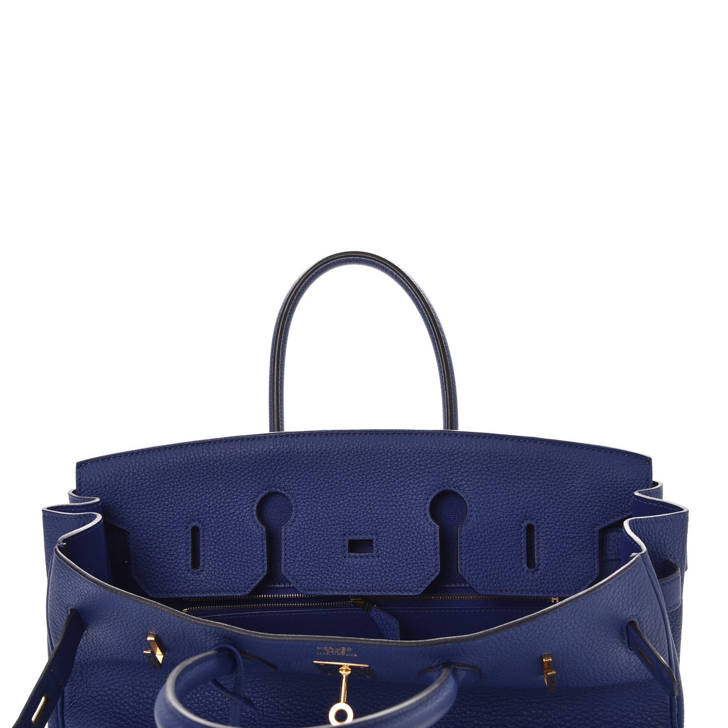 Togo Birkin 35 Bleu Electrique