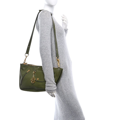 Burberry Calfskin Medium Shield Twin Bag Coal 2 of 9