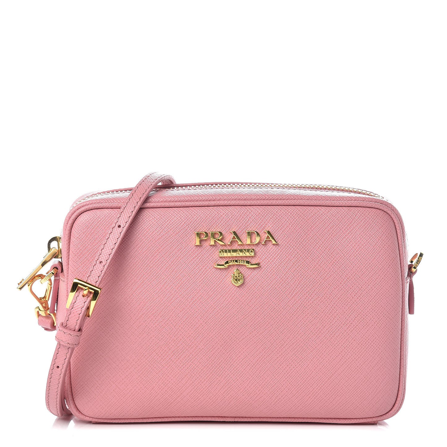 Saffiano Lux Small Camera Crossbody Bag Petalo