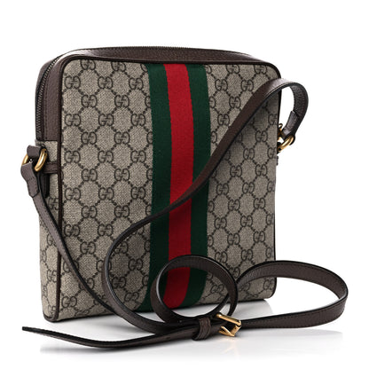 Gucci GG Supreme Monogram Web Small Ophidia Messenger Bag Brown 3 of 11