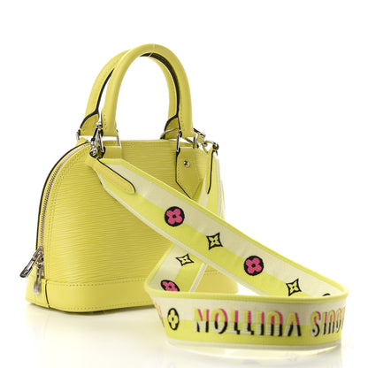 Louis Vuitton Epi Jacquard Alma BB Yellow Citron 3 of 10