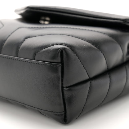 Saint Laurent Calfskin Y Quilted Monogram Toy Loulou Crossbody Bag Black 10 of 11
