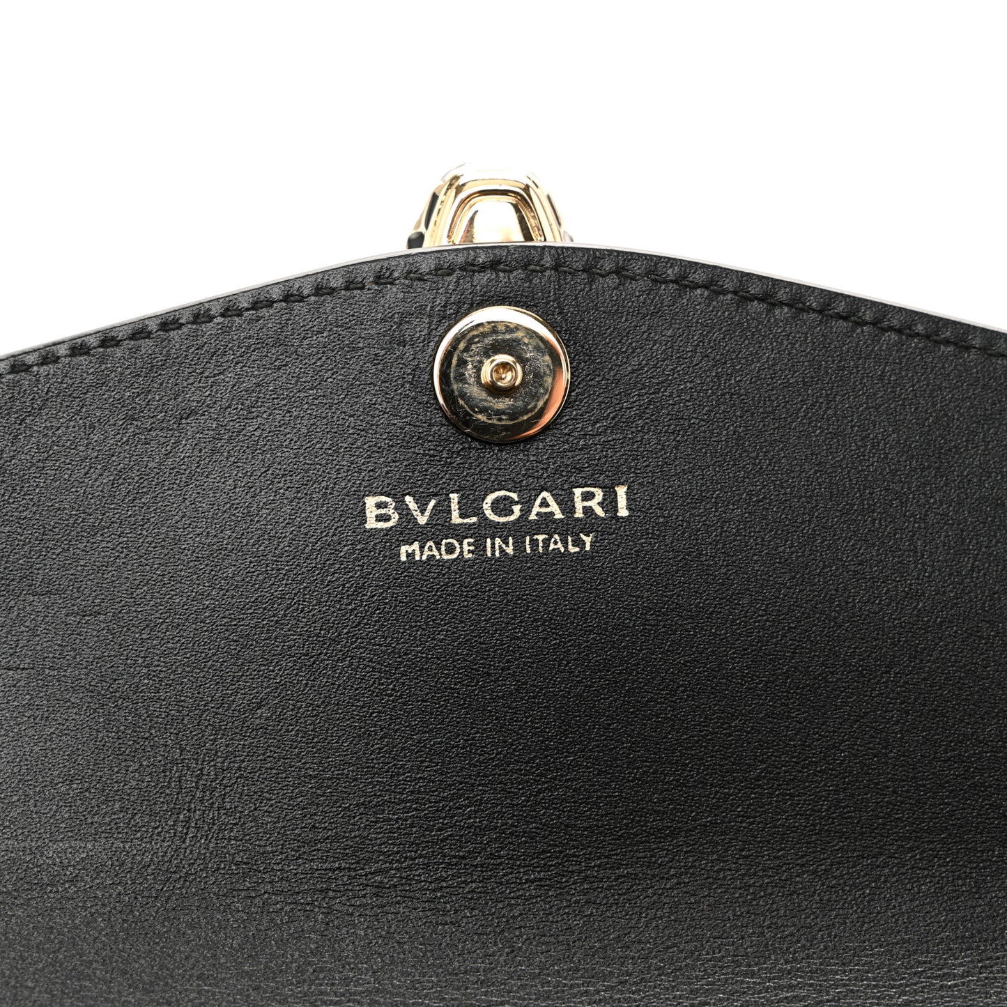 Metallic Serpenti Forever Chain Wallet Rose Quartz