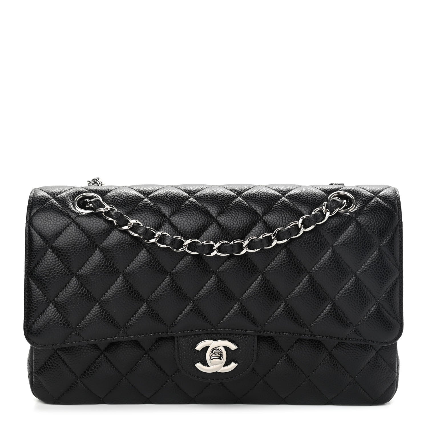 Chanel Caviar Quilted Medium Double Flap Black 1 of 8