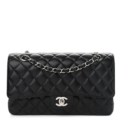 Chanel Caviar Quilted Medium Double Flap Black 1 of 8