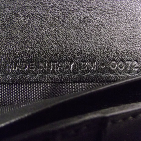 Christian Dior Leather Grommet Wallet Black 7 of 8