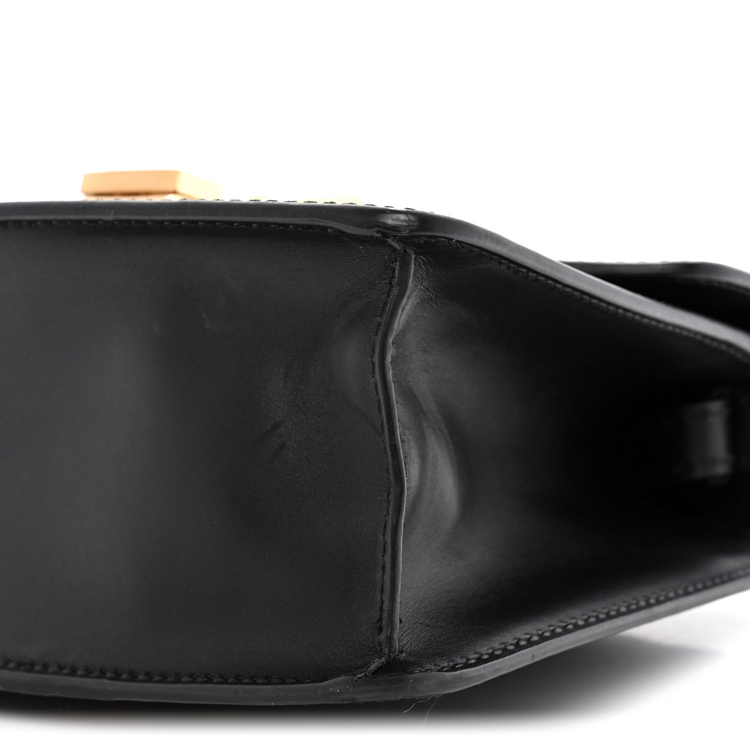 Gucci Calfskin Mini Sylvie Top Handle Bag Black 10 of 14