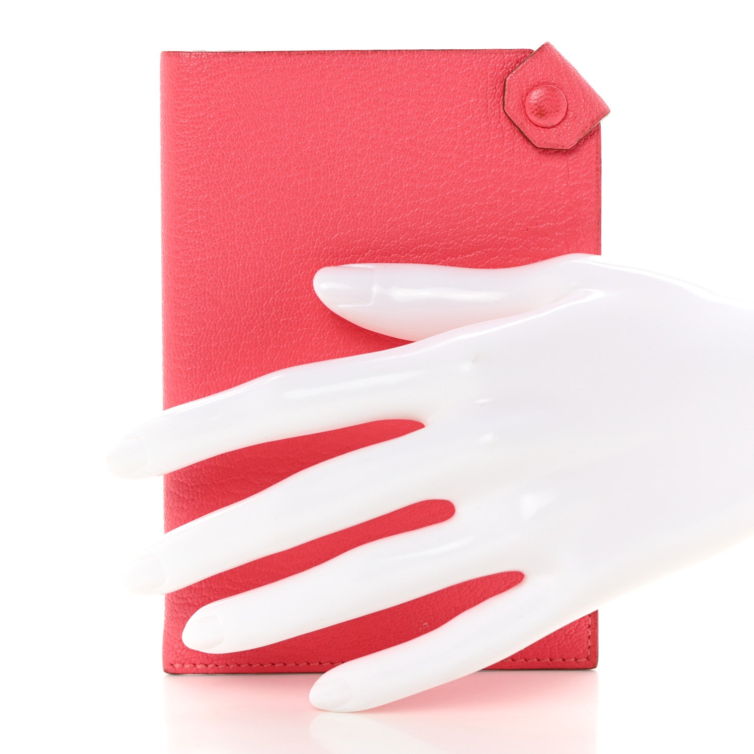 Hermes Chevre Mysore Tarmac PM Passport Holder Rose Lipstick 2 of 10