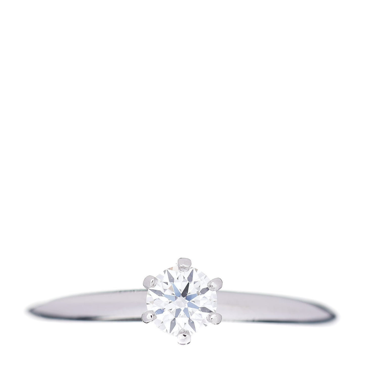 Platinum Diamond .31ct Solitaire Engagement Ring 51 5.75
