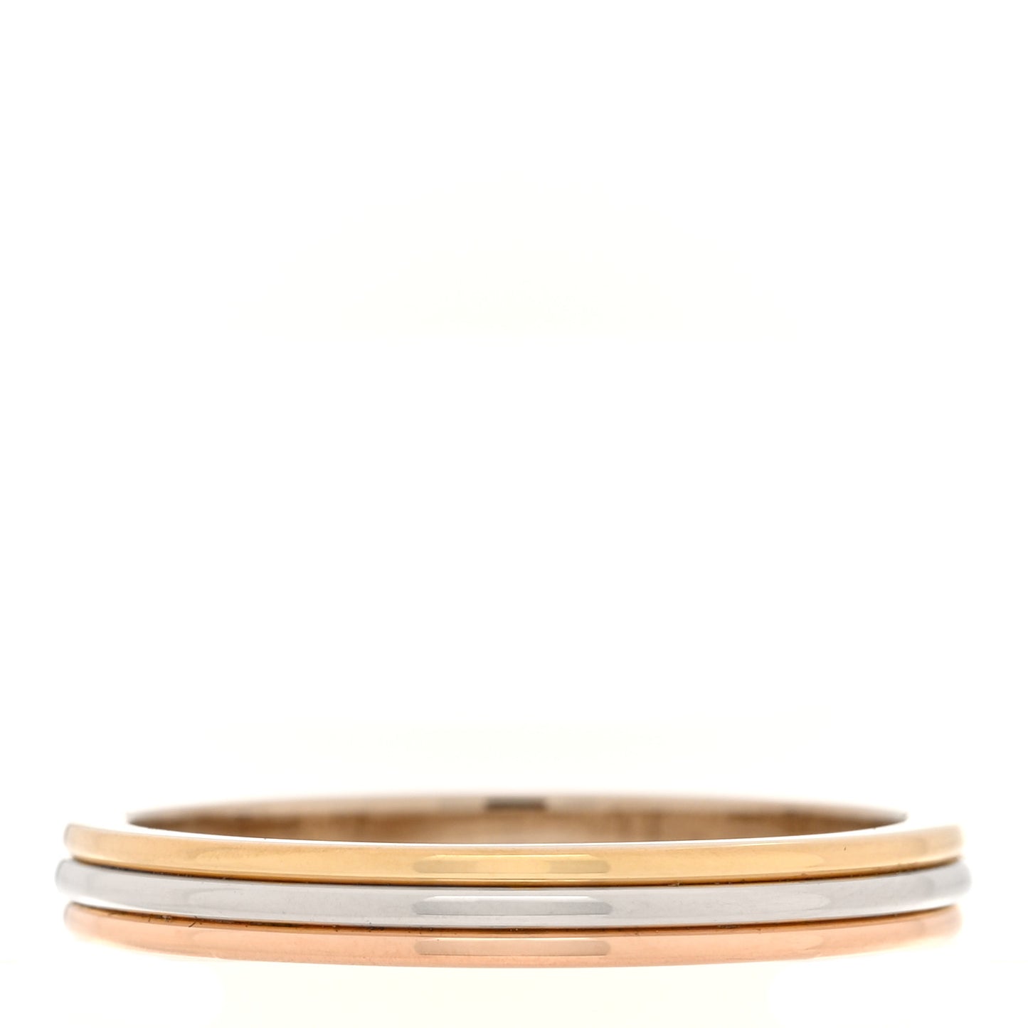18K Pink White Yellow Gold 2.5mm Vendome Louis Cartier Wedding Band Ring 59 8.75