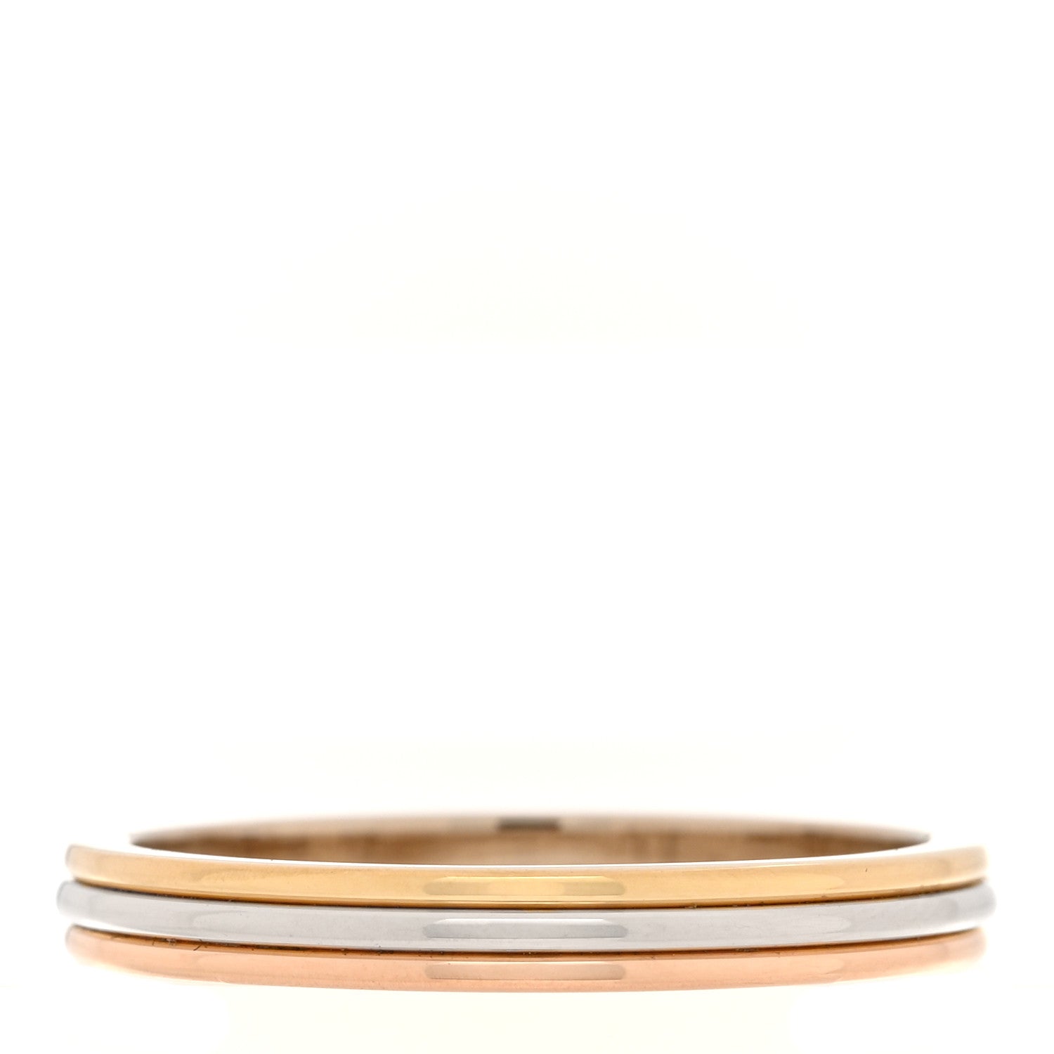 Cartier 18K Pink White Yellow Gold 2.5mm Vendome Louis Cartier Wedding Band Ring 59 8.75 3 of 4
