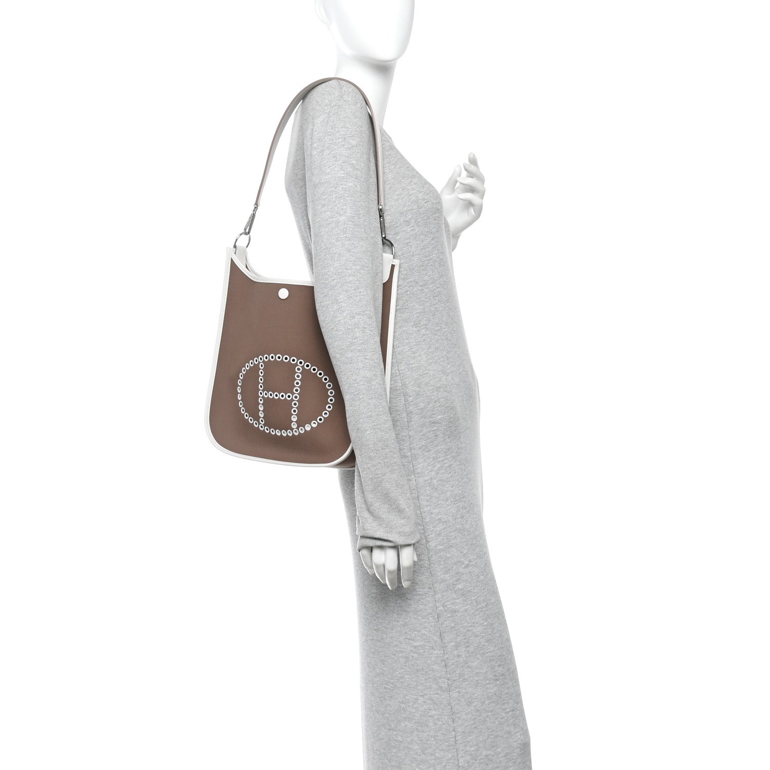 Hermes Toile Officier Swift Neo Evelyne PM Etoupe 2 of 10