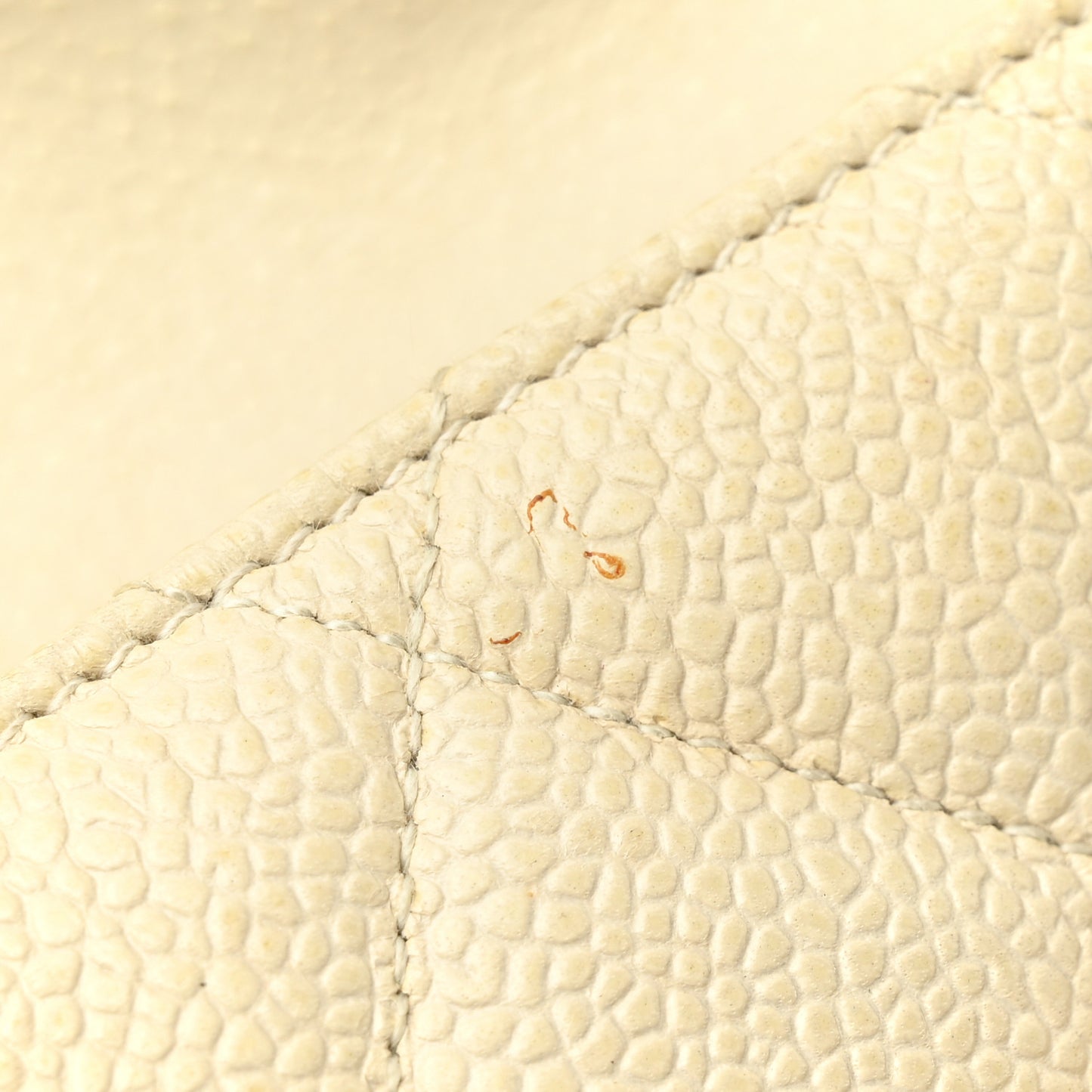 Caviar Quilted Envelope Flap Crossbody Light Beige