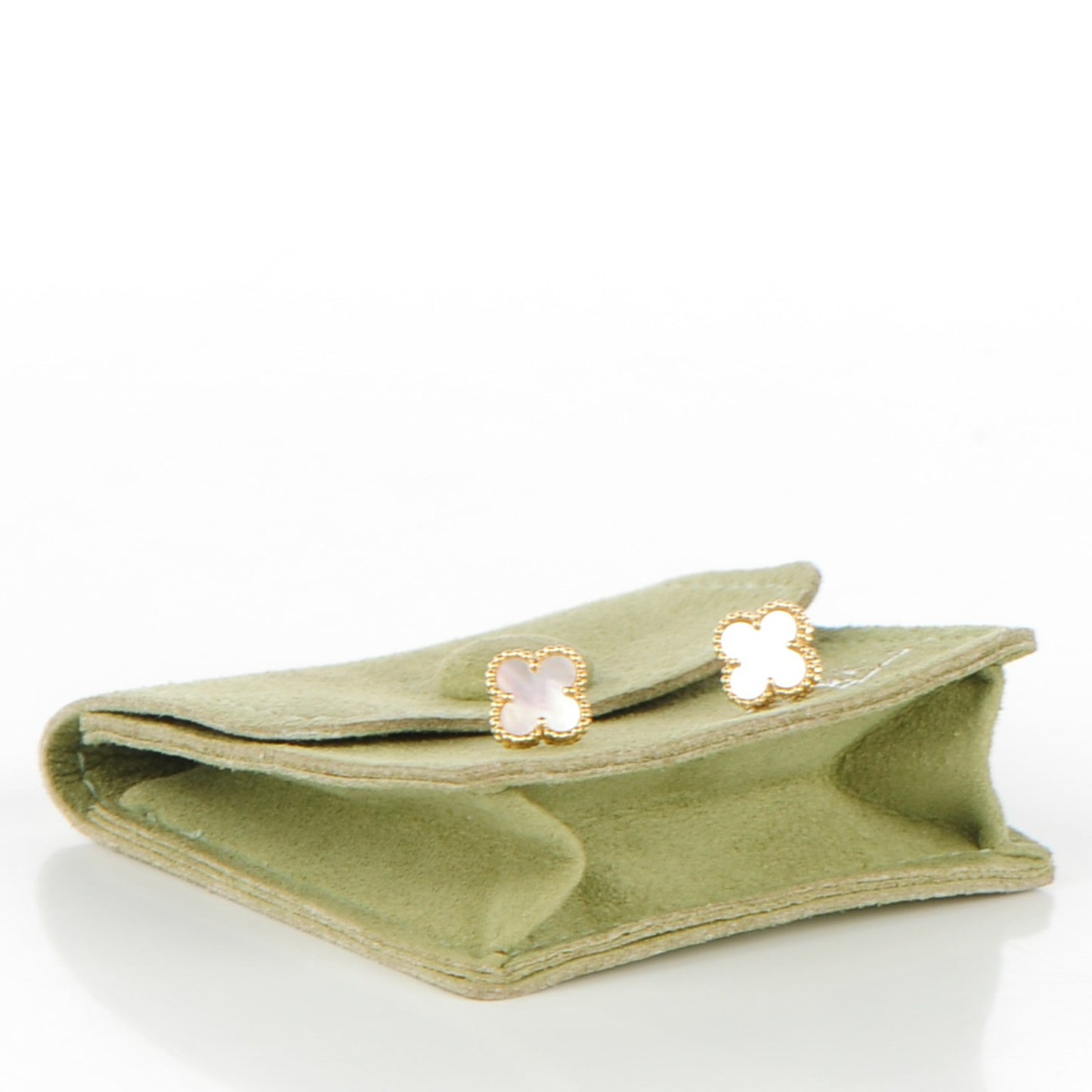 18K Yellow Gold Mother of Pearl Sweet Alhambra Earrings